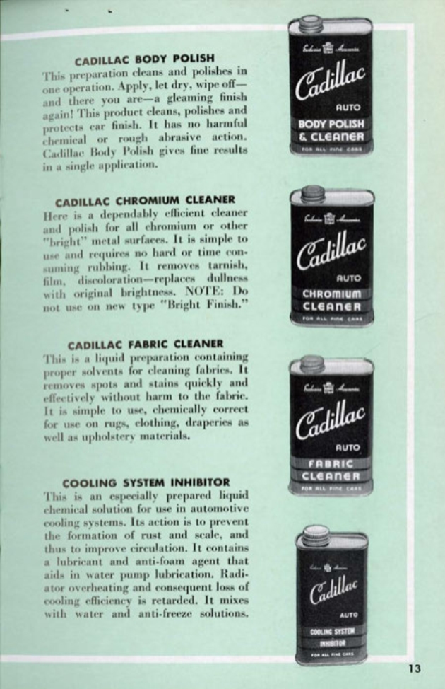 1953 Cadillac Accessories Booklet Page 4